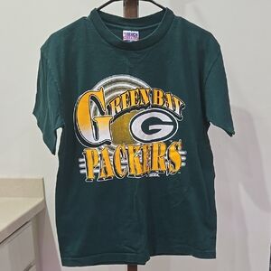 Vintage Trench Green Bay Packers Shirt MADE IN USA Size Medium
